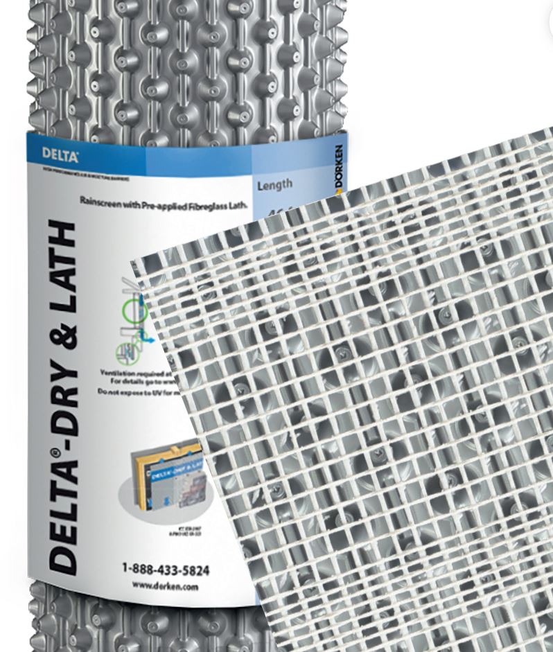 Delta Dry & Lath – Rainscreen & Fiberglass Lath – 3.3’ x 46’